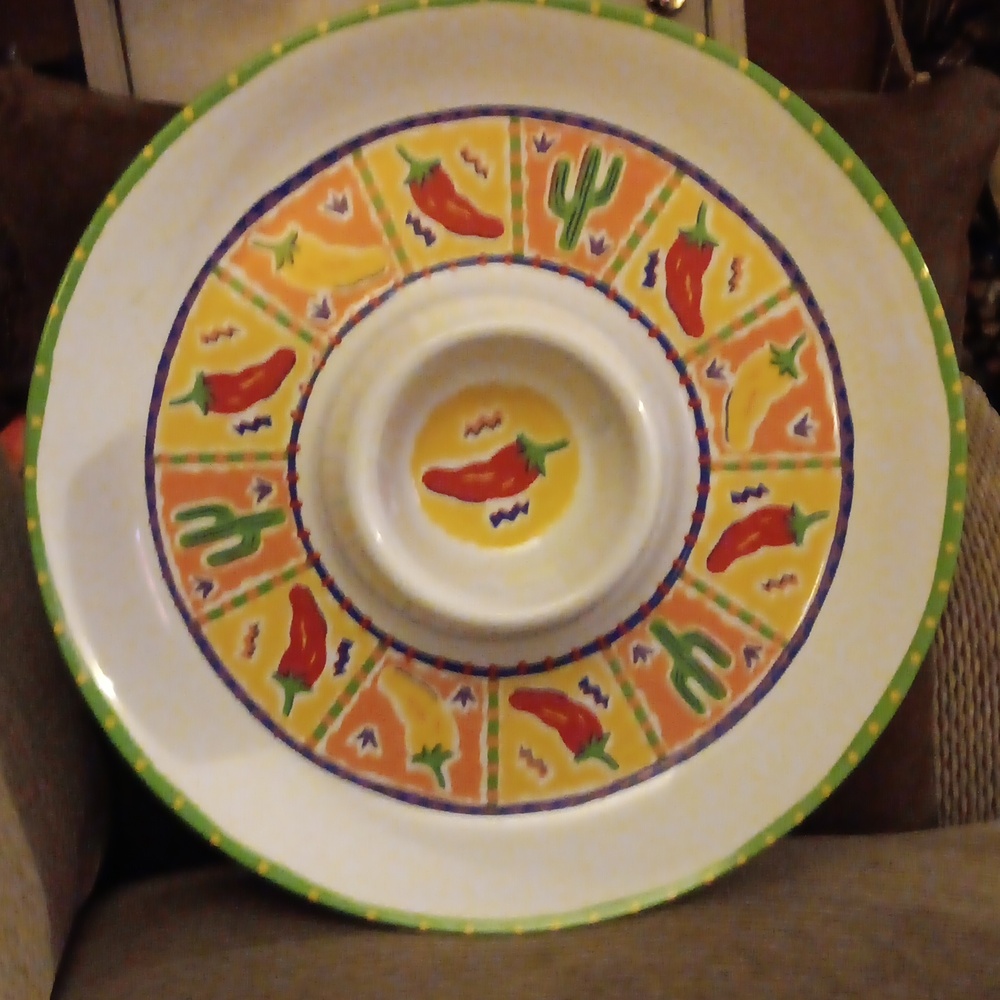 Melamine Chip & Dip Tray